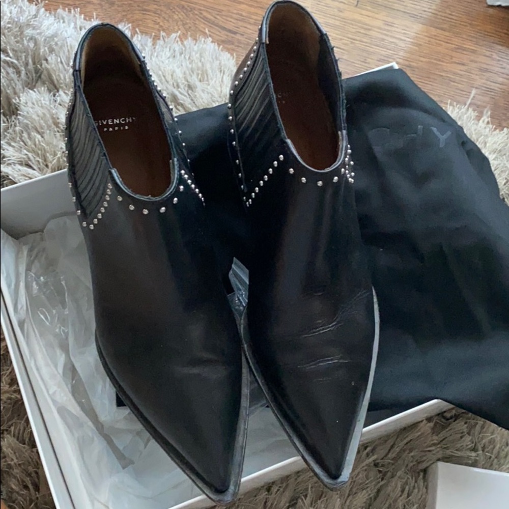 Givenchy Black Leather Booties - image 7